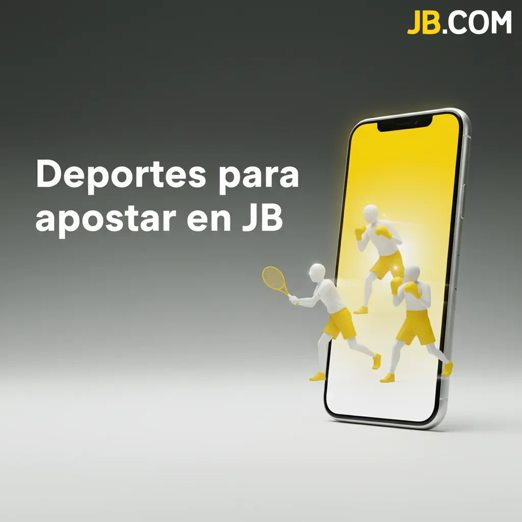 Banner de JB con deportes para apostar: fútbol, tenis, básquet, MMA, eSports, vóley, rugby, boxeo, F1 y tenis de mesa.