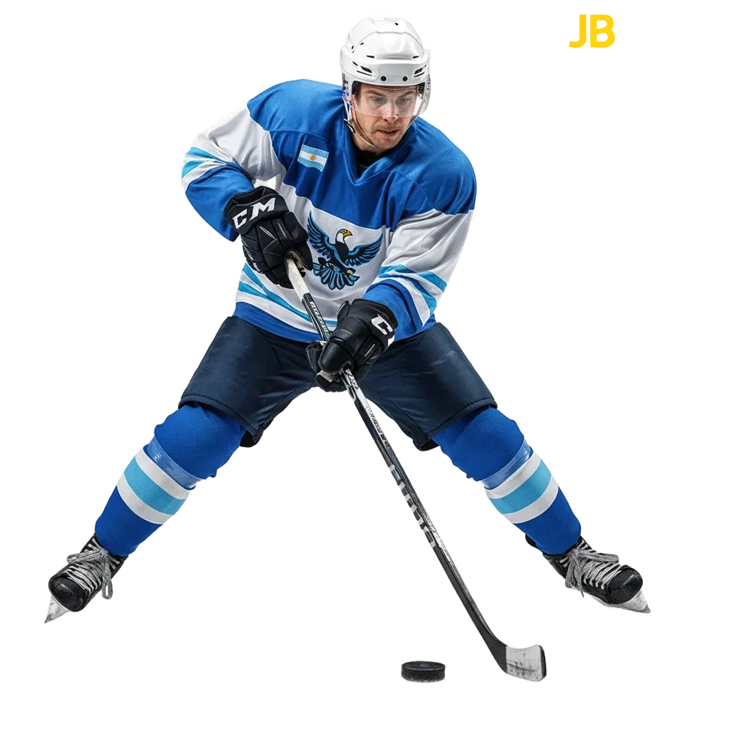 Banner de apuestas de hockey sobre hielo en JB con cuotas en vivo, puck line, totales, NHL y bono de bienvenida.
