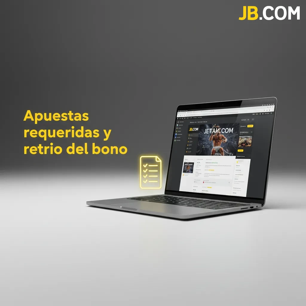 Gráfico de cuenta de bono vs efectivo con requisitos de apuesta, aportes por juego y condiciones de retiro del bono.