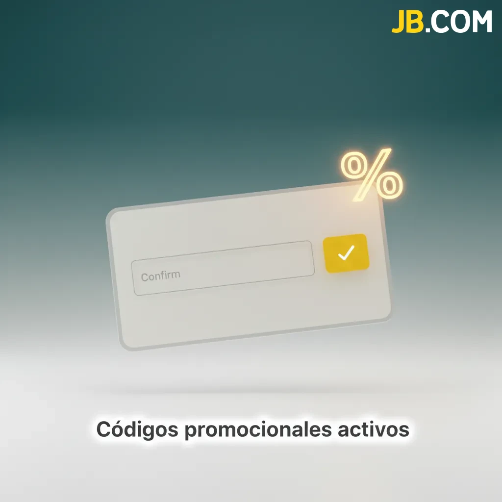 Códigos promocionales activos: JB29K, DEPORTE100, GIROS20, beneficios, dónde ingresarlos y pasos rápidos.