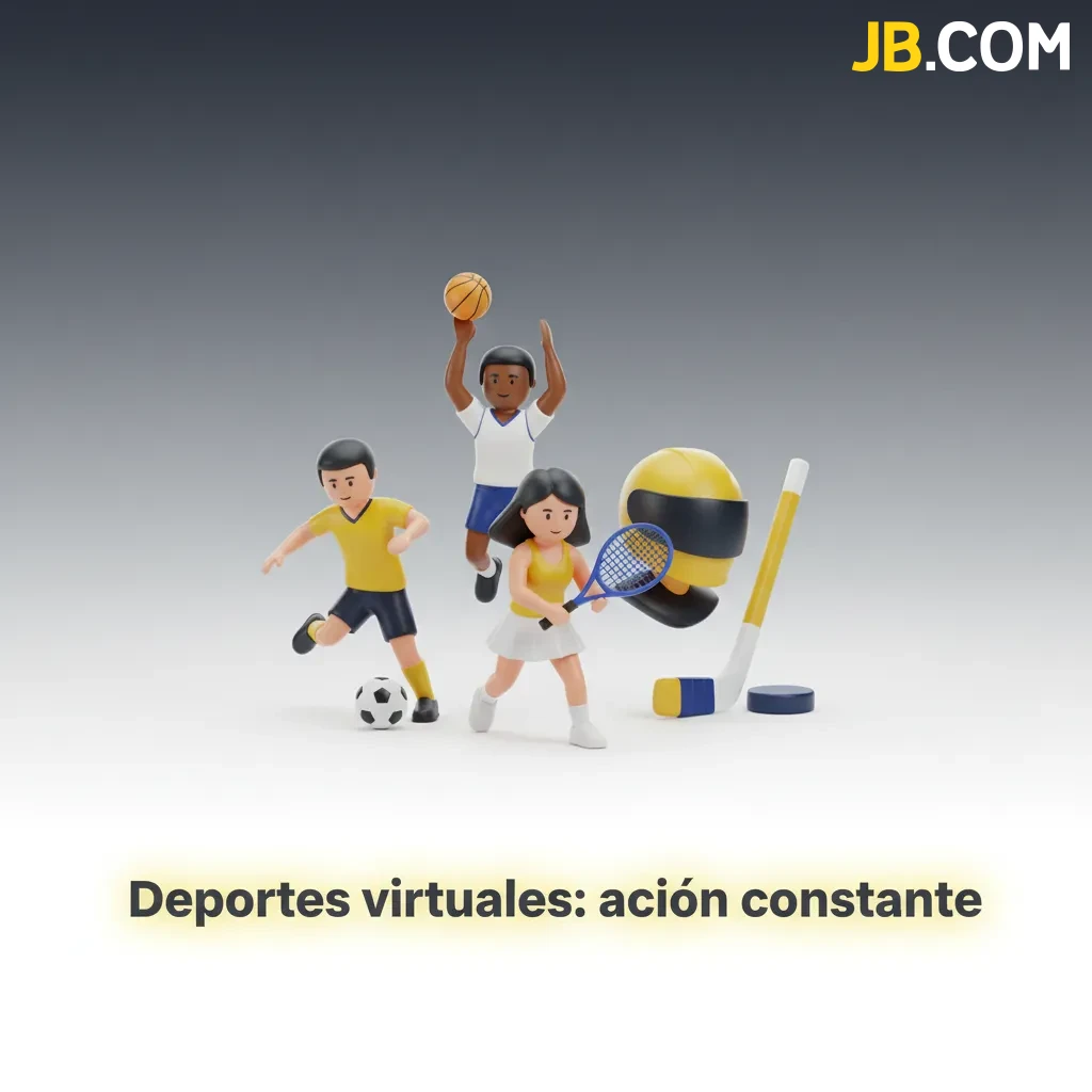 Collage de deportes virtuales: fútbol, caballos, galgos y tenis, cuotas en pantalla, acción rápida sin horarios