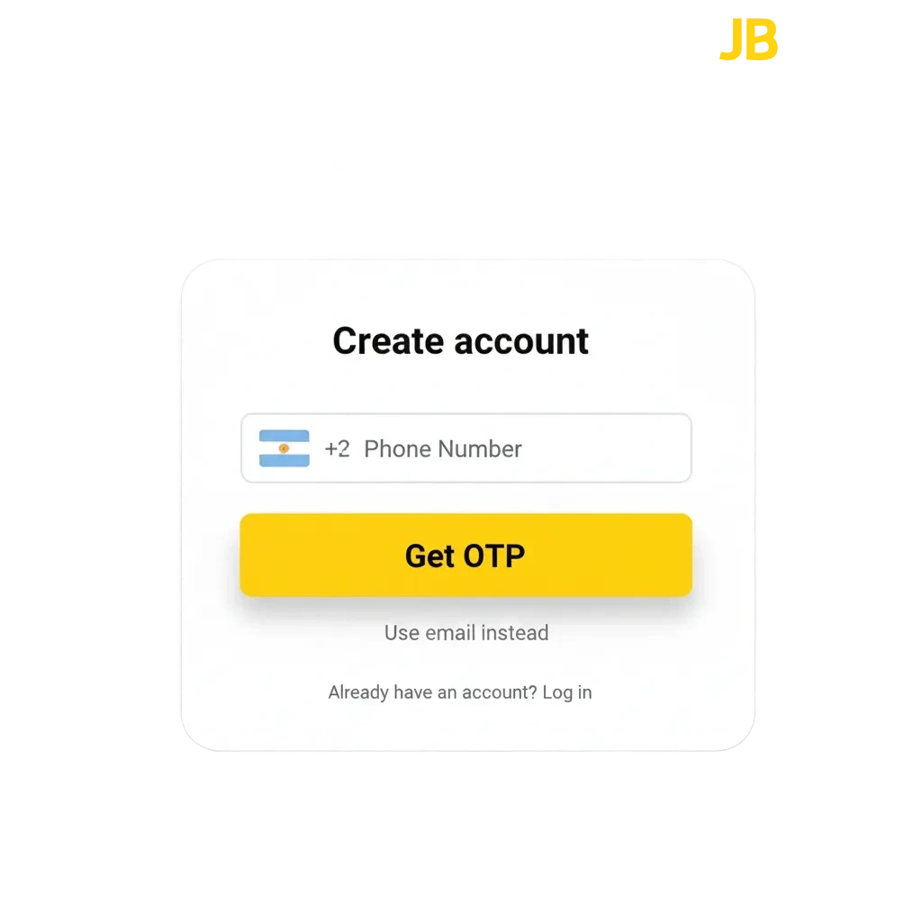 Registro, inicio de sesión y verificación en JB Argentina; bono de bienvenida 29.660 ARS; soporte por chat y correo.