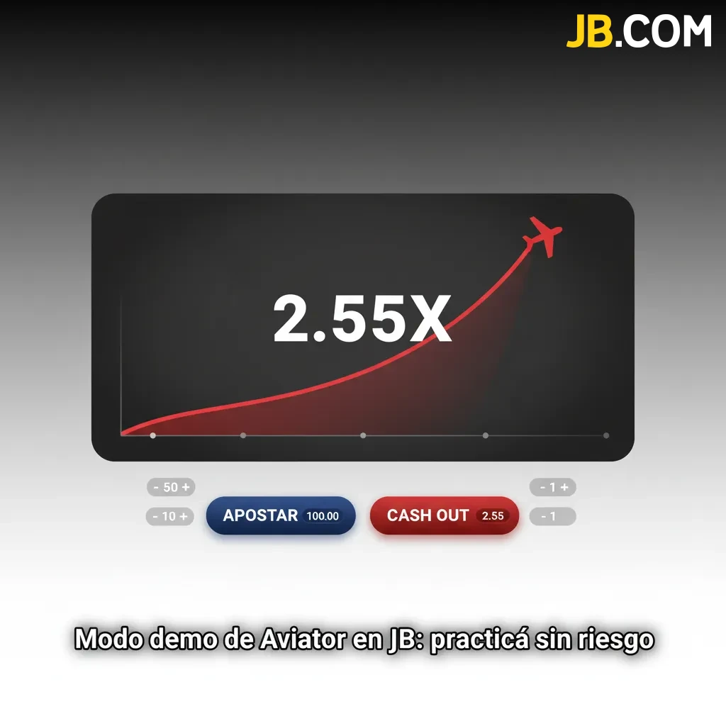 Modo demo de Aviator en JB: practicá sin riesgo con saldo virtual, multiplicadores, retiro automático y doble apuesta.