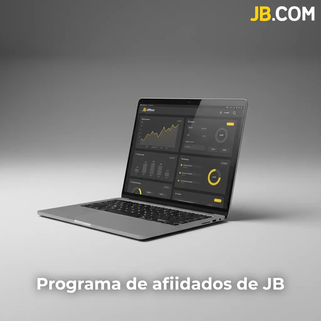 Banner del Programa de afiliados de JB: comisiones, materiales de marketing, reportes en tiempo real y soporte dedicado.