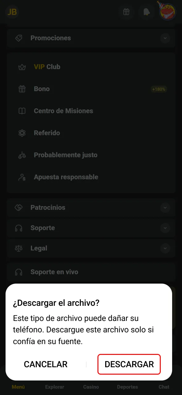 Obtené el APK de JB listo para instalar en tu dispositivo.
