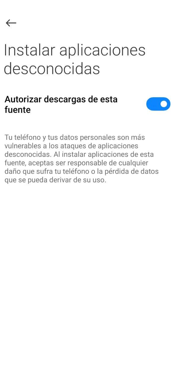 Permití orígenes desconocidos para instalar JB en tu Android.