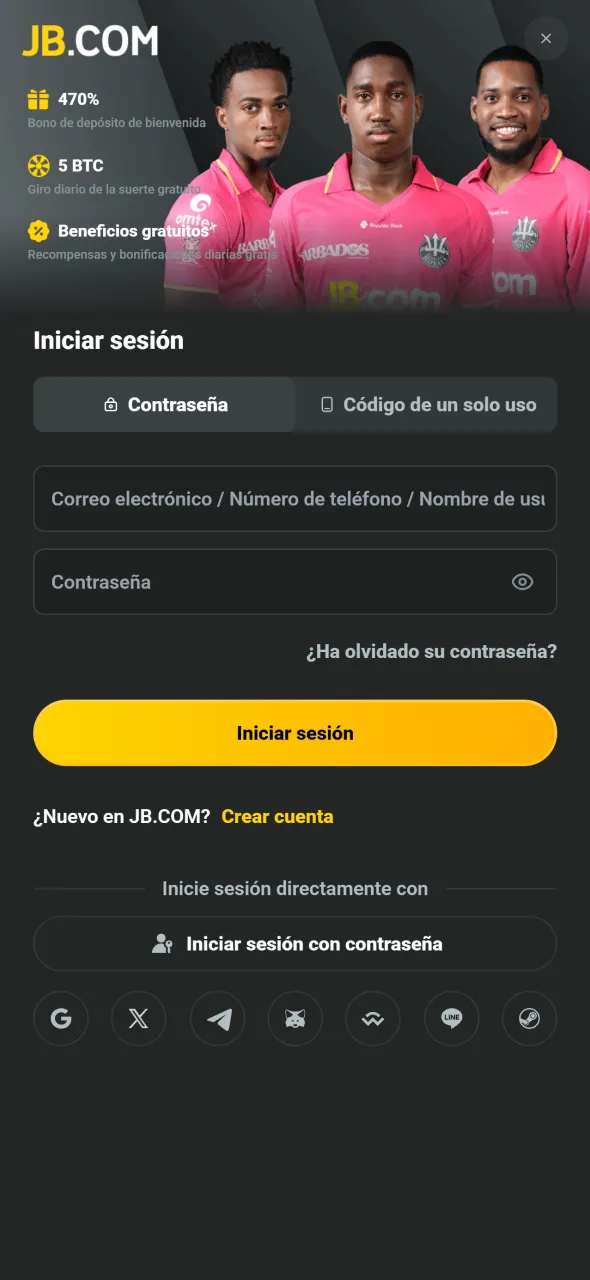 Finalizá el alta y accedé a tu perfil JB.