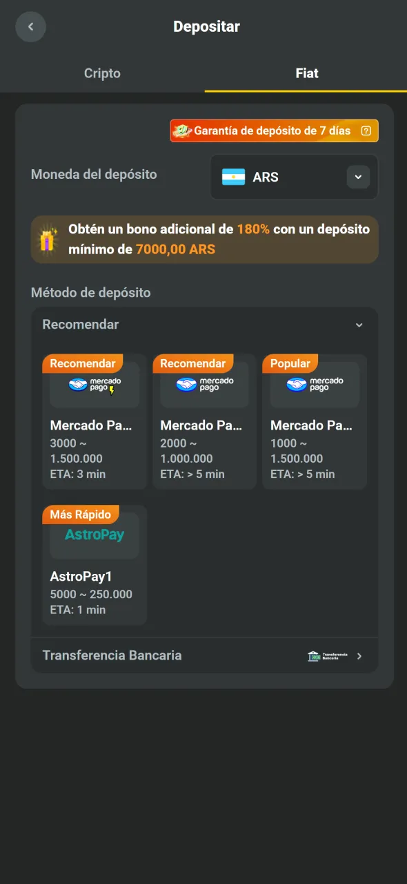 Seleccioná método y cargá datos para usar JB.