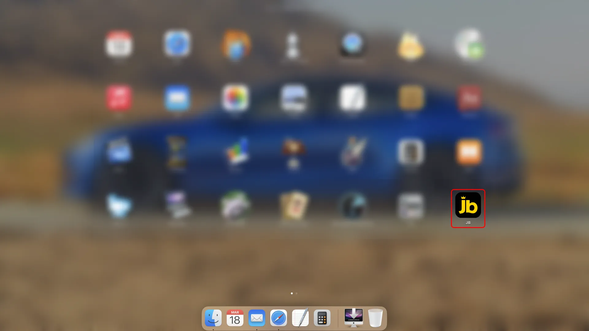 Iniciá JB desde Launchpad y accedé a tu cuenta.
