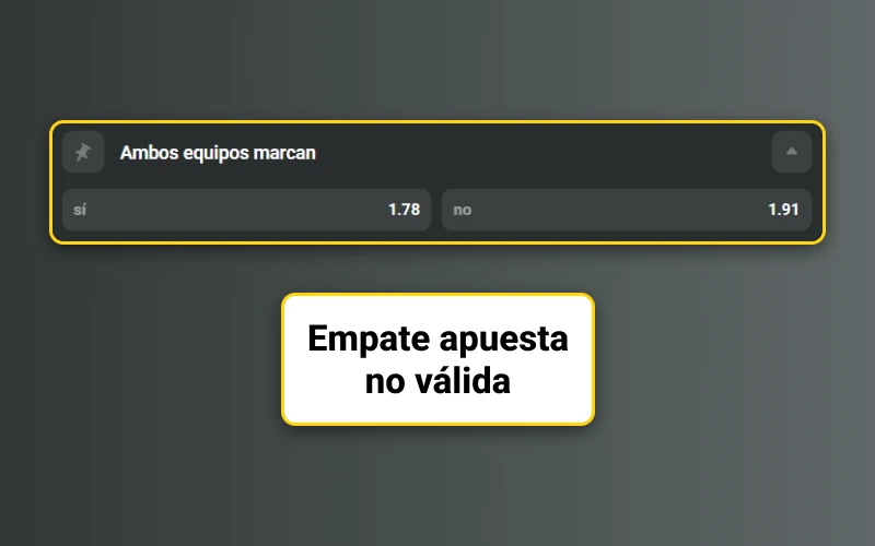 JB ofrece empate apuesta no válida pensado para usuarios de Argentina.