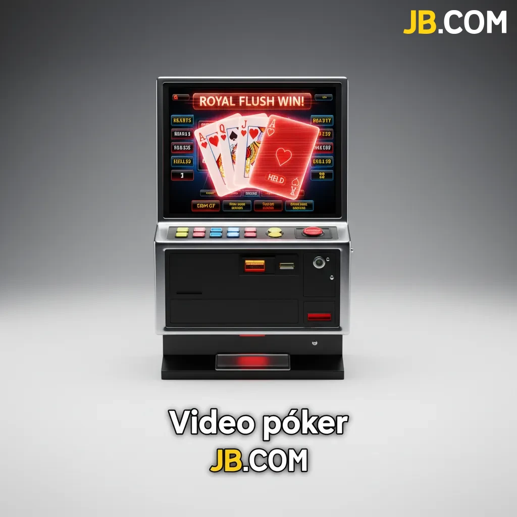 Video póker en pantalla: retené cartas y buscá escalera o póker; elegí tabla de pagos. Jacks or Better, Deuces Wild — JB Casino en Argentina