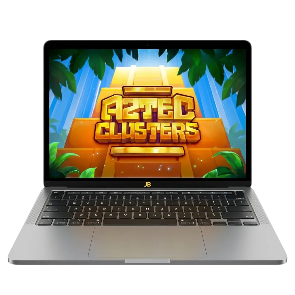 Slot Aztec Clusters de BGaming con símbolos de cluster pays y multiplicadores en pantalla de juego online en Argentina