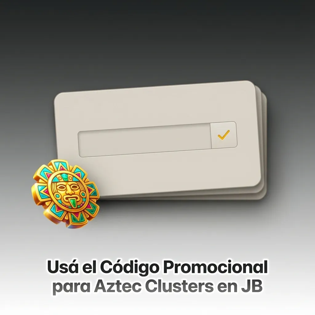 Players entering promo code AZTEC100 to unlock 50 free spins on Aztec Clusters slot game at JB casino
